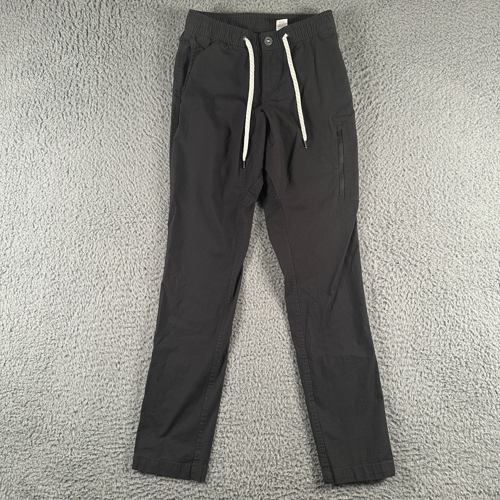 Vuori Pants Mens Small Gray Ripstop Climber Cargo Organic Cotton Blend